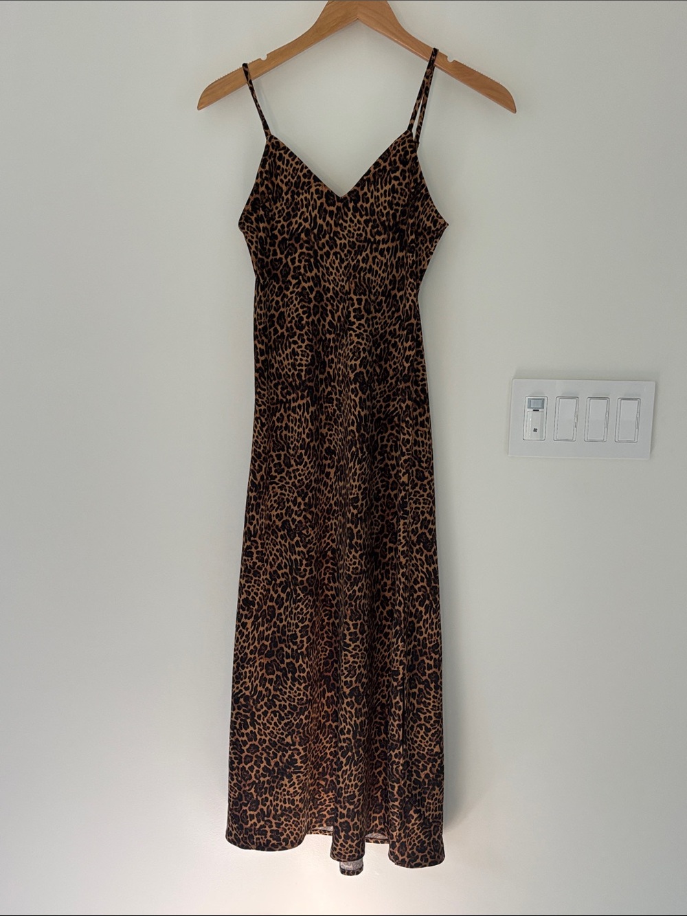 GAP Leopard-Print Slip Maxi Dress - Brown & Black